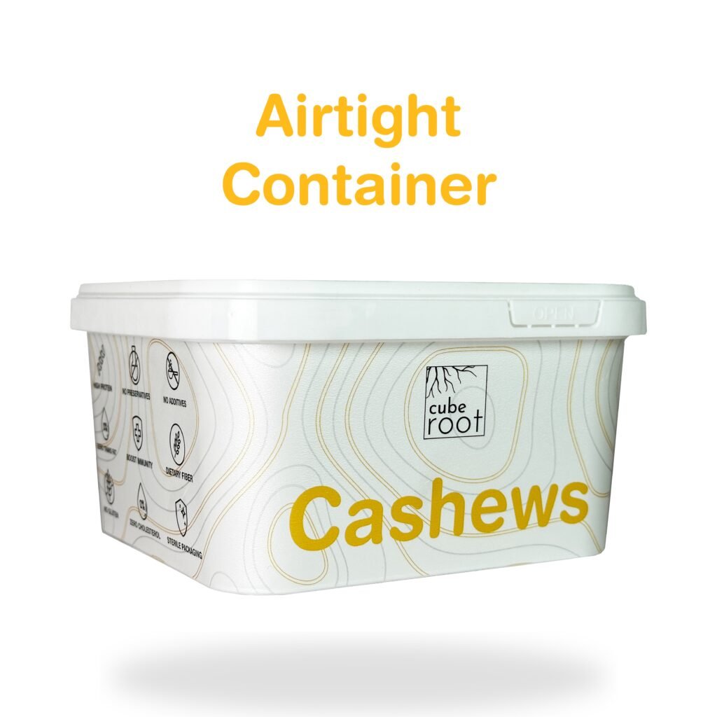 Whole Cashew Nuts W320 Grade (Medium size) 500G - Airtight Container