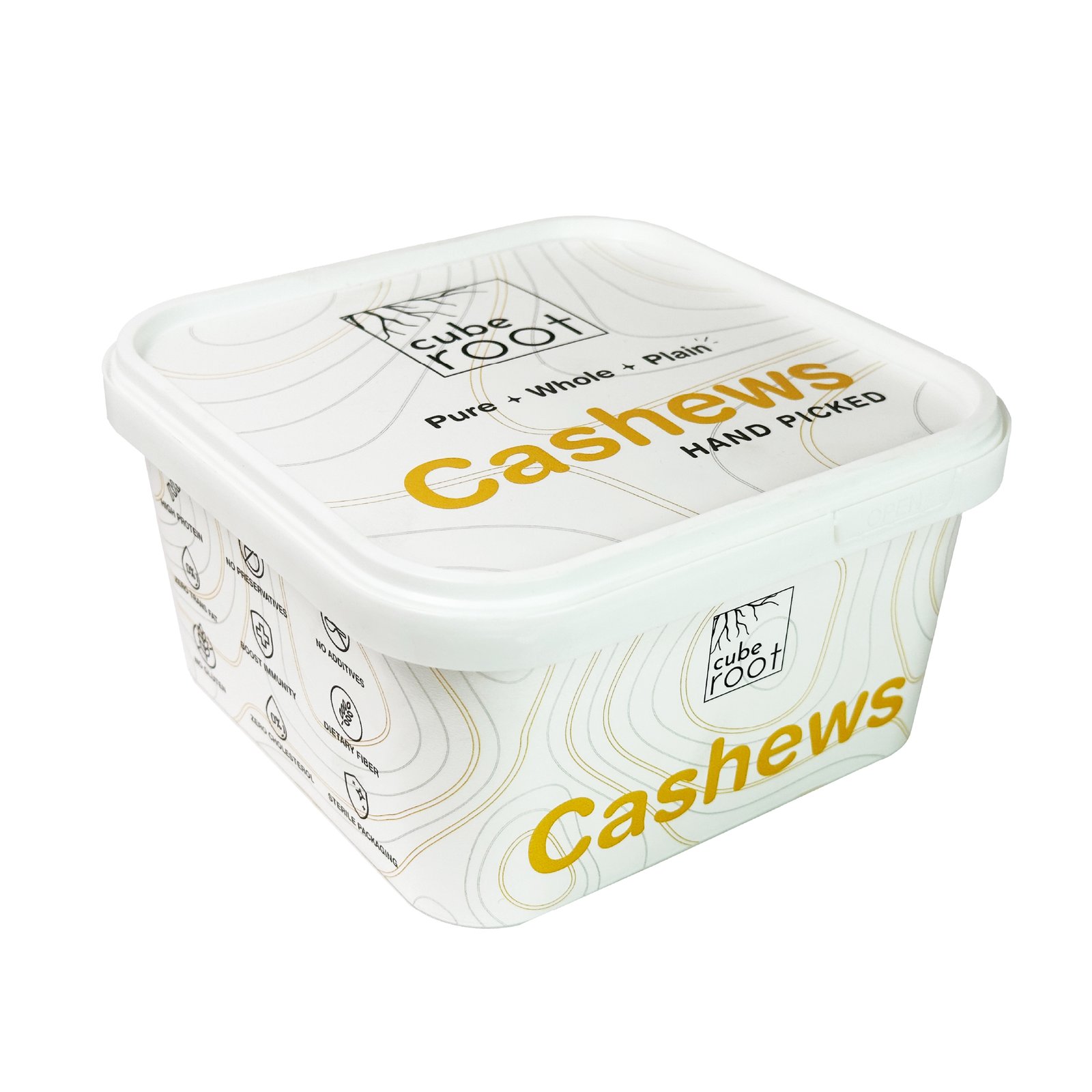 Whole Cashew Nuts W320 Grade (Medium size) 500G - Airtight Container - Image 3