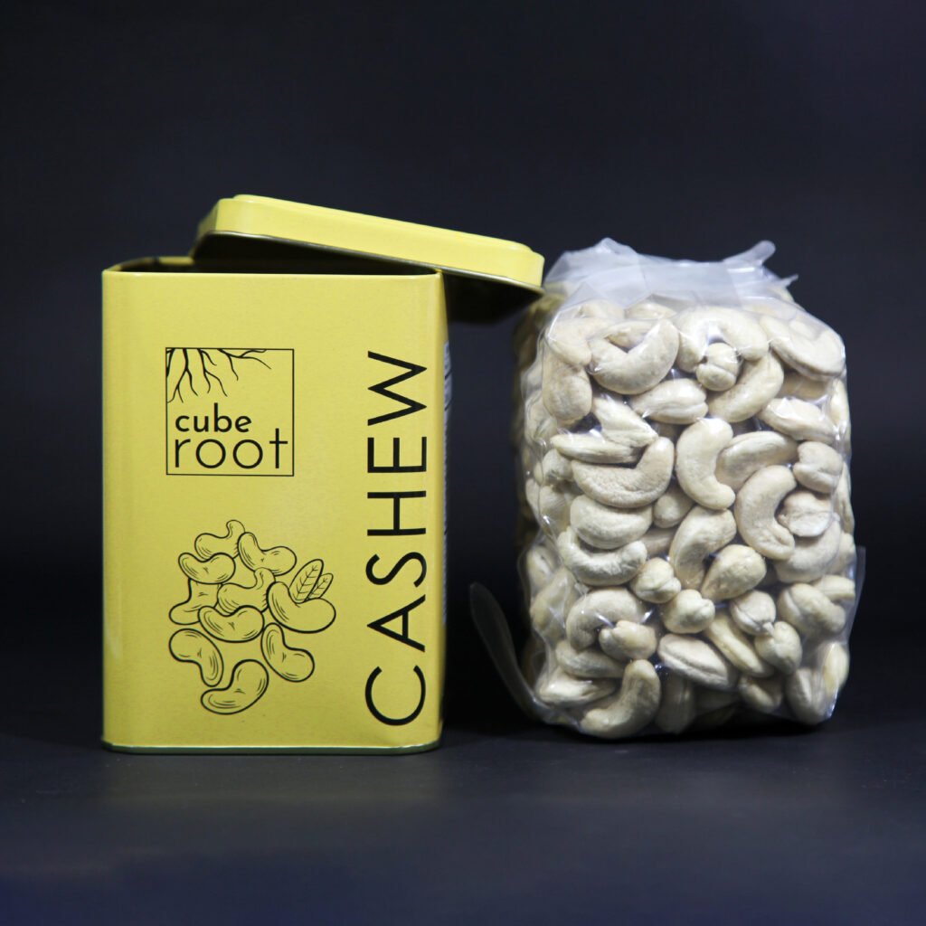 Whole Cashew Nuts W180 Grade (Jumbo size) 400g - Tin