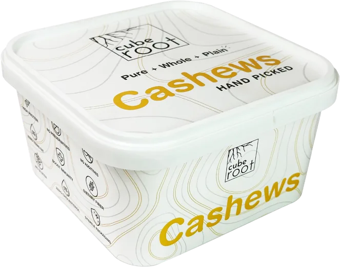 Cube Root premium cashews, 500g pack